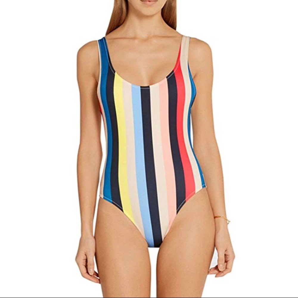 Stripe One Piece Swimsuit